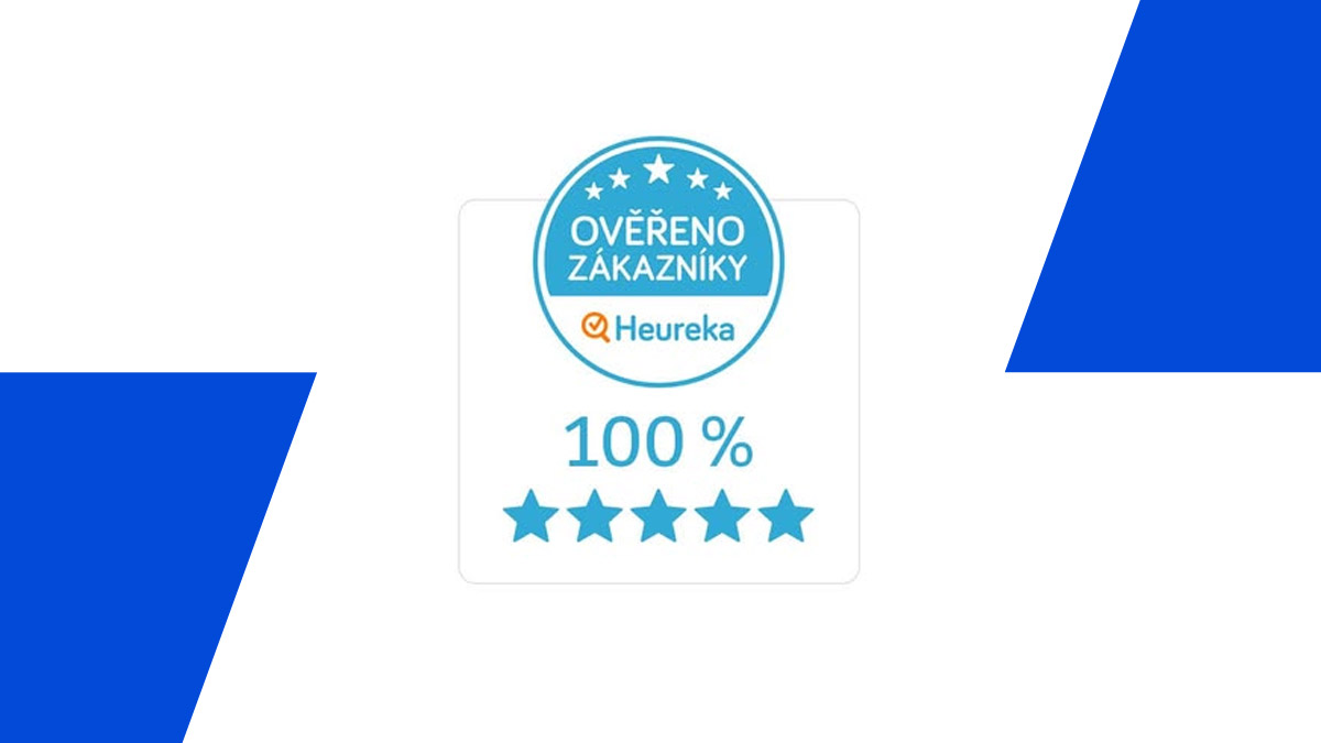100% hodnocení na Heureka.cz - děkujeme!