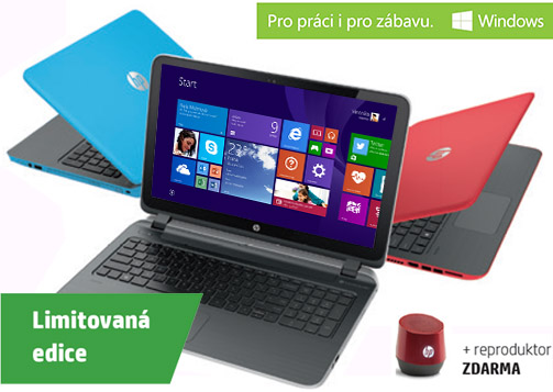 HP notebooky s přenosným reproduktorem zdarma