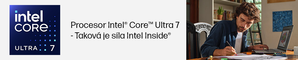 Procesor Intel® Core™ Ultra 7- To je síla Intel Inside®.