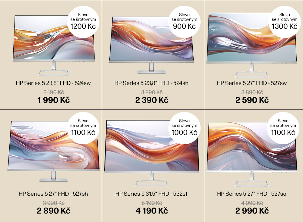 Sleva až 1300 Kč na nový monitor